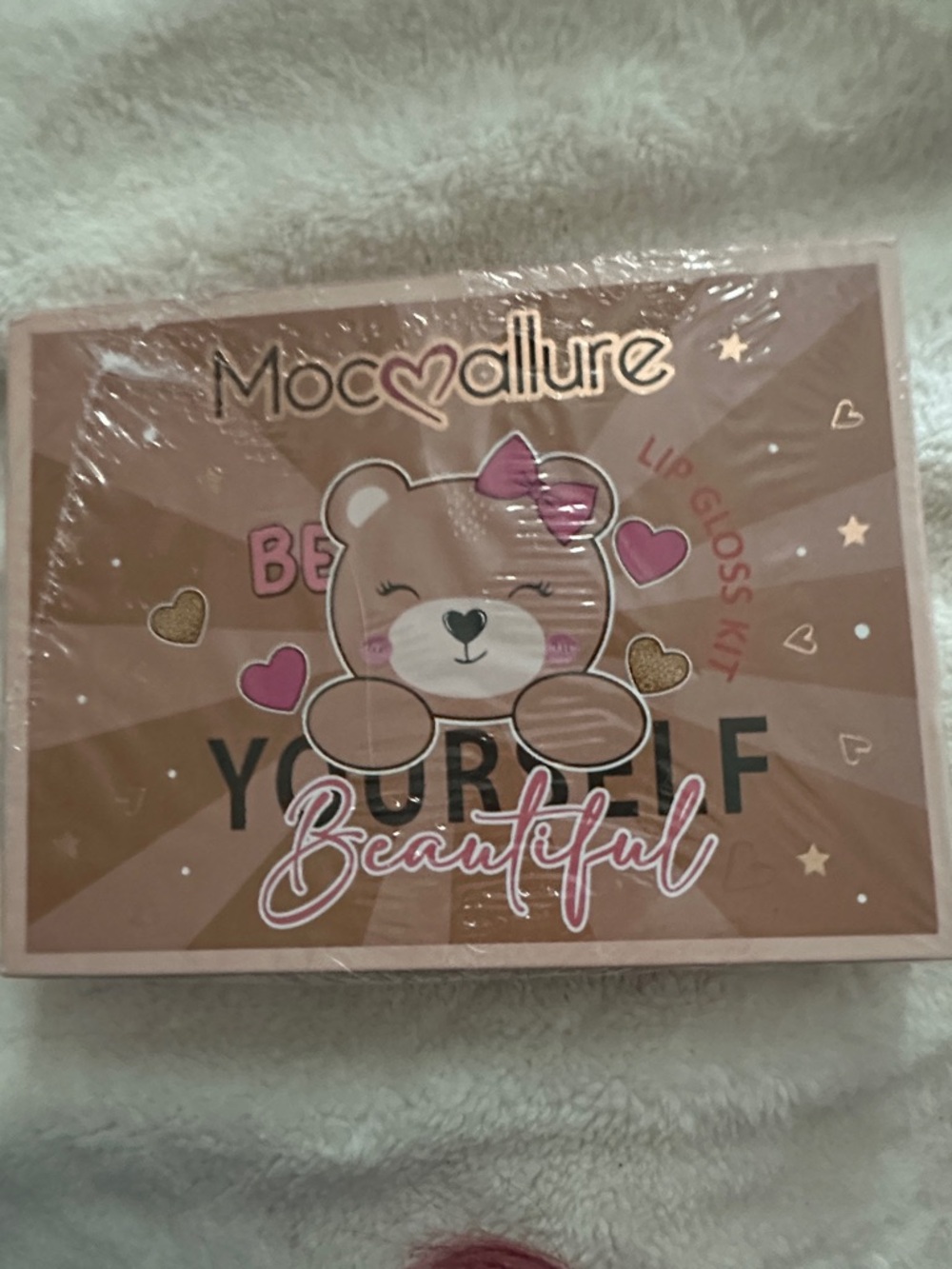 Mocallure Lip Gloss Kit - Brown & Pink Teddy Design
